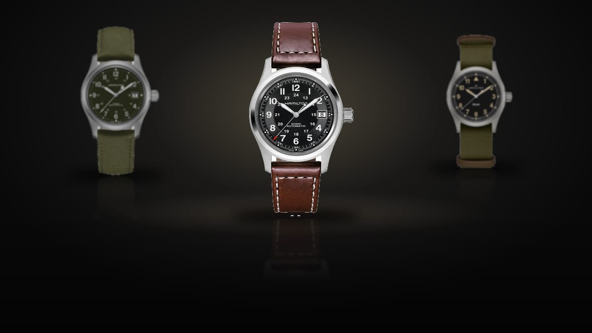 Our top picks: Hamilton Khaki Field Auto, Hamilton Khaki Field Mechanical, Hamilton Khaki Field Quartz