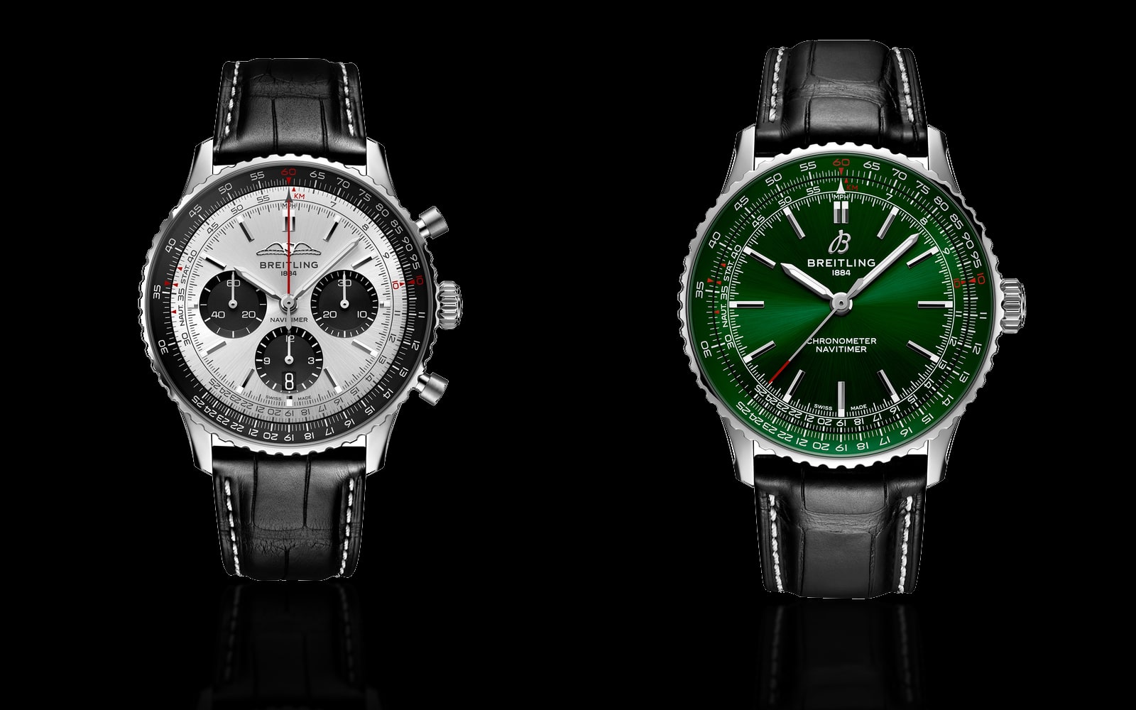Breitling Navitimer B01 Chronograph 43 Stainless Steel and Breitling Navitimer Automatic
