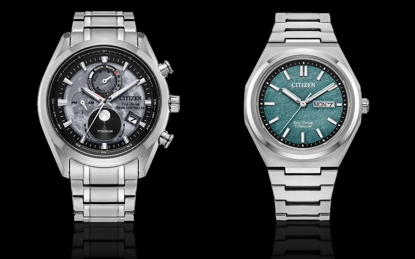 Citizen Tsuki-Yomi Moon Phase and Citizen Zenshin Super Titanium
