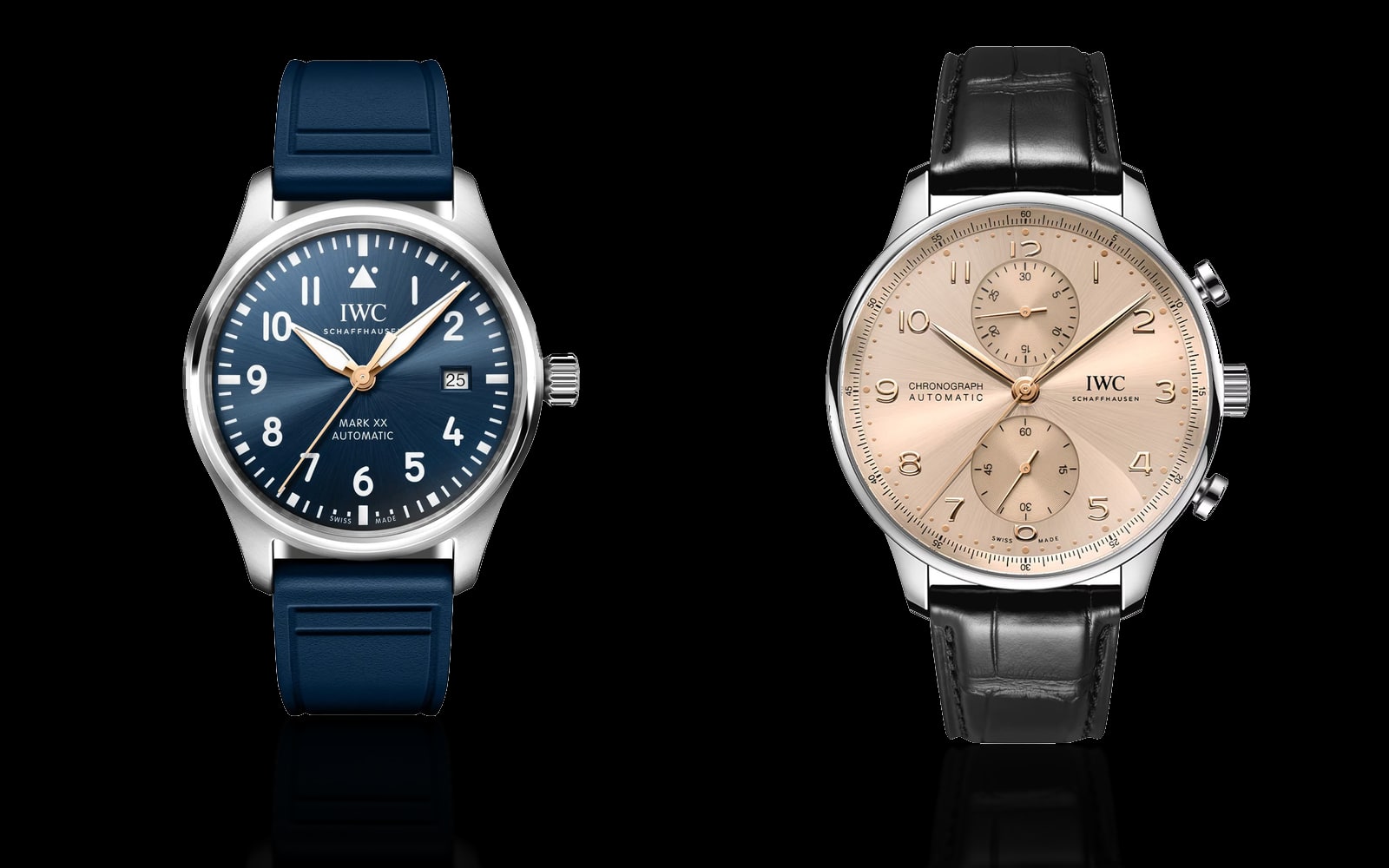IWC Pilot Mark XX Le Petit Prince and IWC Portugieser Chronograph 41 Dune