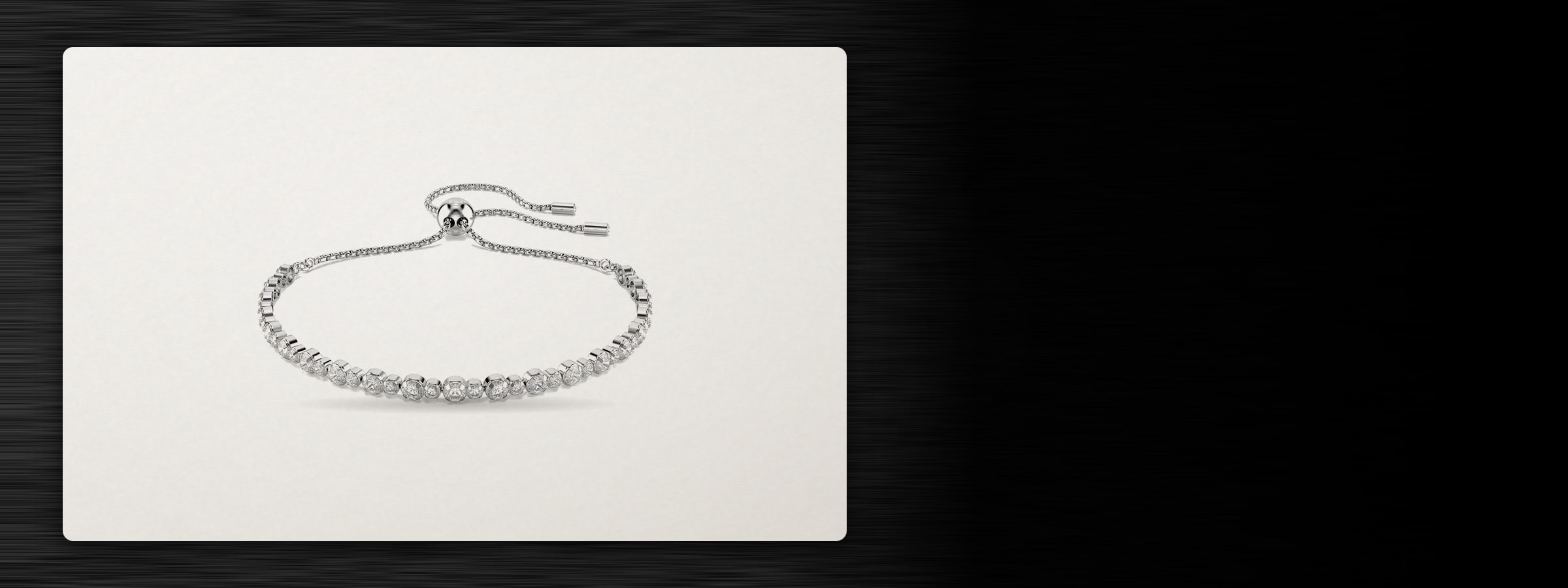 Swarovski Matrix Silver Coloured Cubic Zirconia Tennis Bracelet, Swarovski Matrix Silver Coloured Cubic Zirconia Mini Hoops
