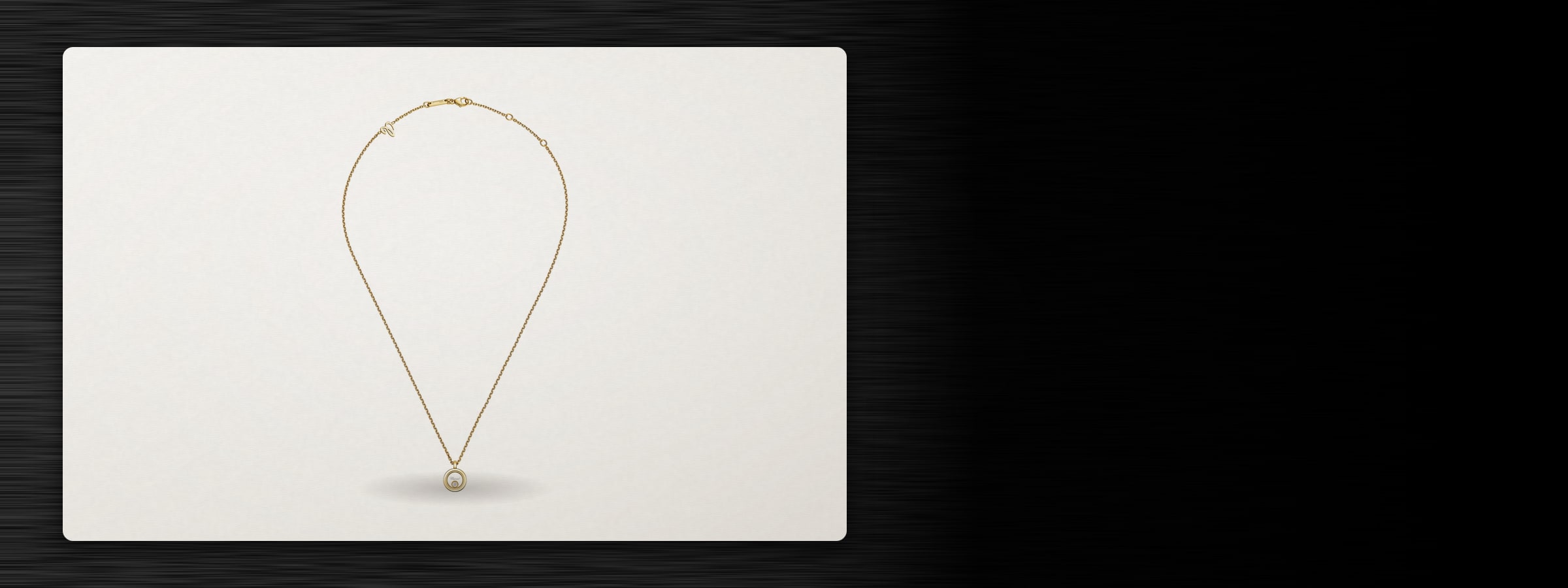 Chopard Happy Diamonds Icons Necklace In Ethical 18ct Yellow Gold With Diamond, Chopard Happy Diamonds Icons 18ct White Gold Earrings