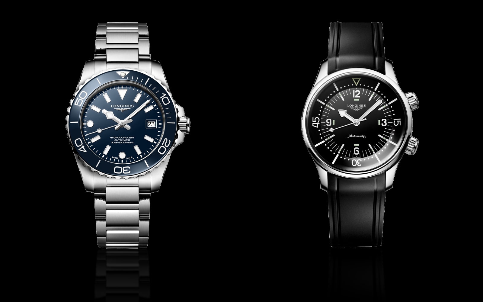 Longines HydroConquest and Longines Legend Diver