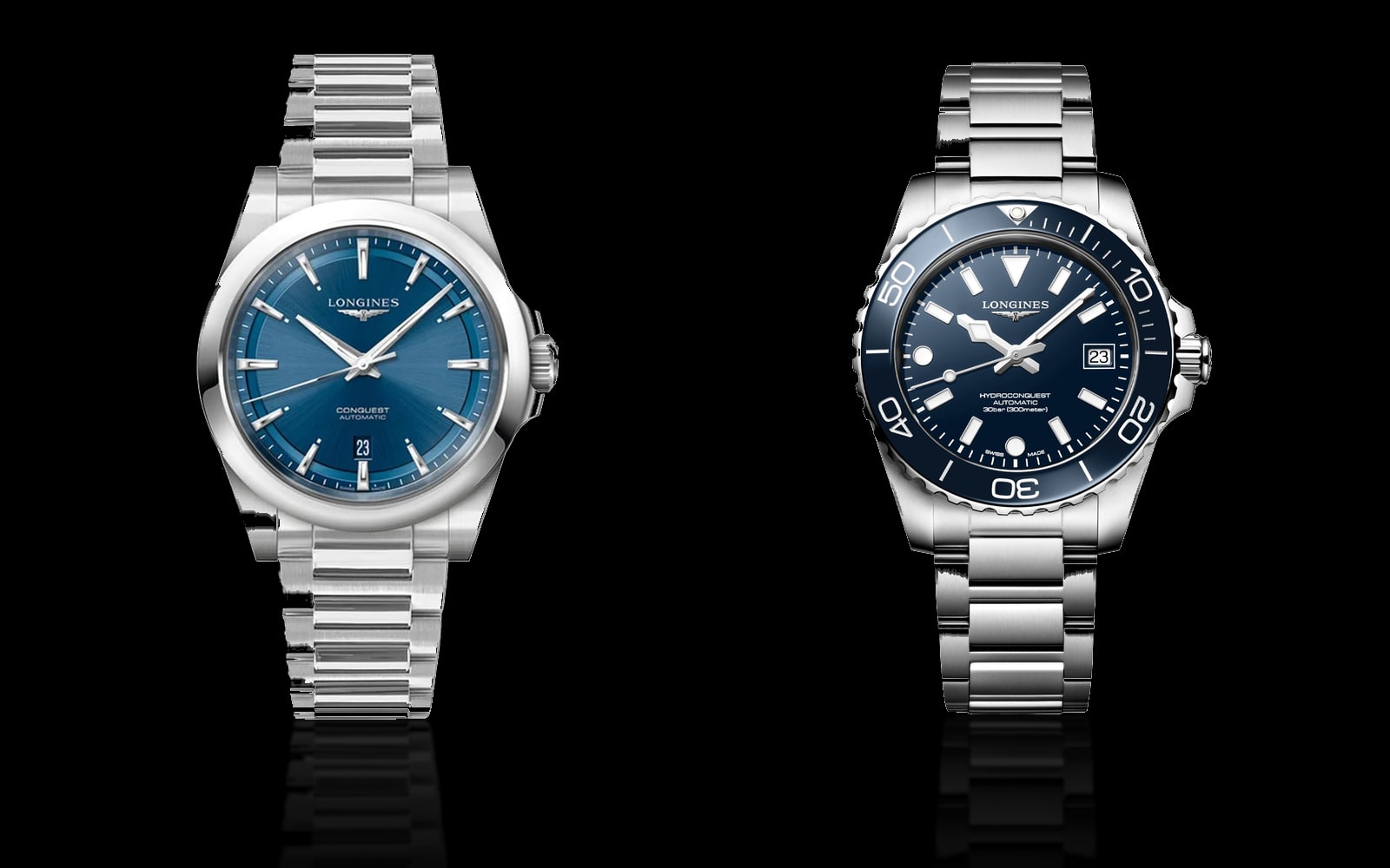 Longines Conquest and Longines HydroConquest