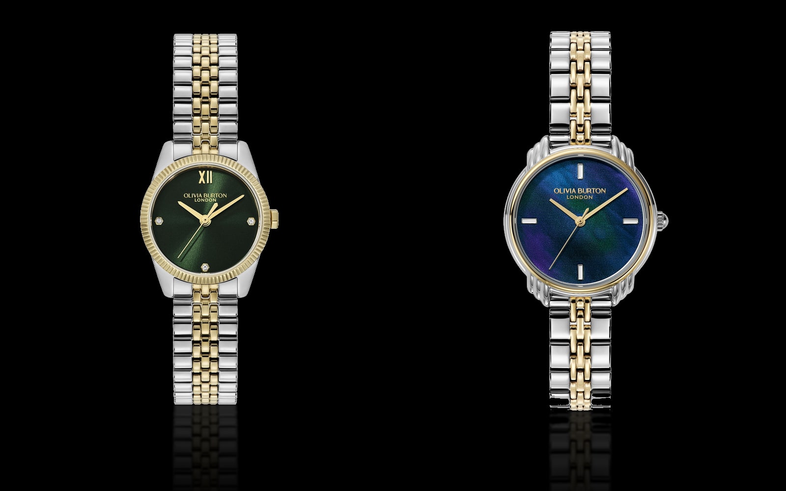 Olivia Burton Highbury Yellow Gold and Olivia Burton Classic Art Deco