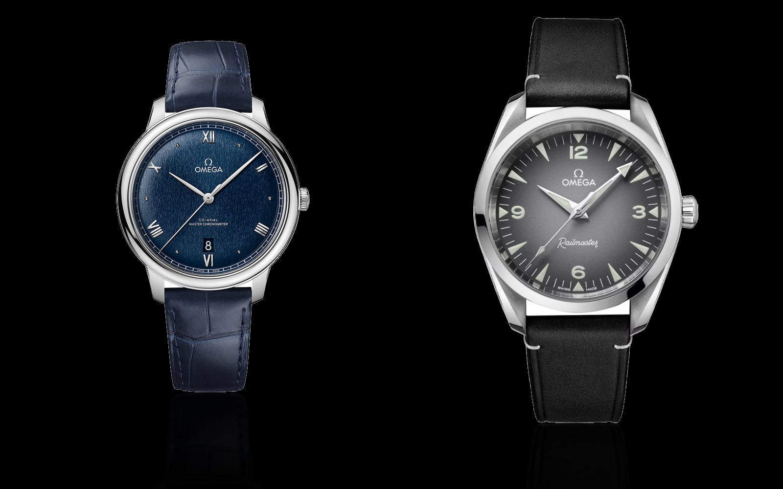 Omega De Ville Prestige Co-Axial and Omega Seamaster Railmaster