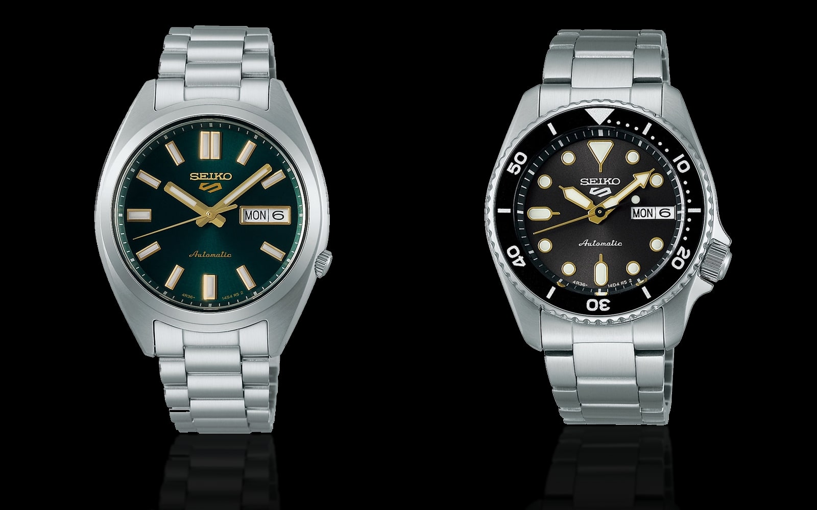 Seiko 5 Sports SNXS and Seiko 5 Sports SKX Street Stonewash