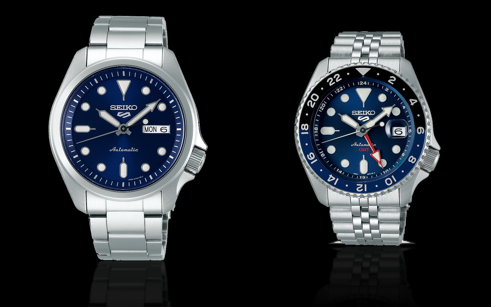 Seiko 5 Sports SKX and Seiko 5 Sports SKX GMT Blueberry