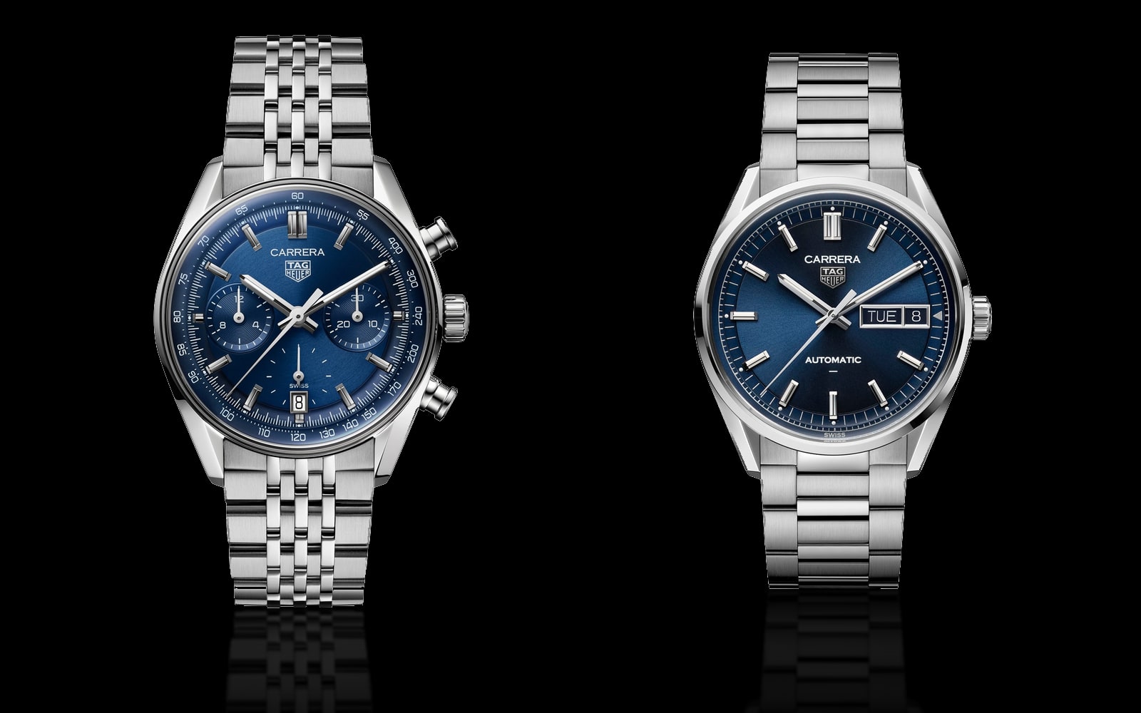 TAG Heuer Carrera Chronograph and TAG Heuer Carrera Day-Date