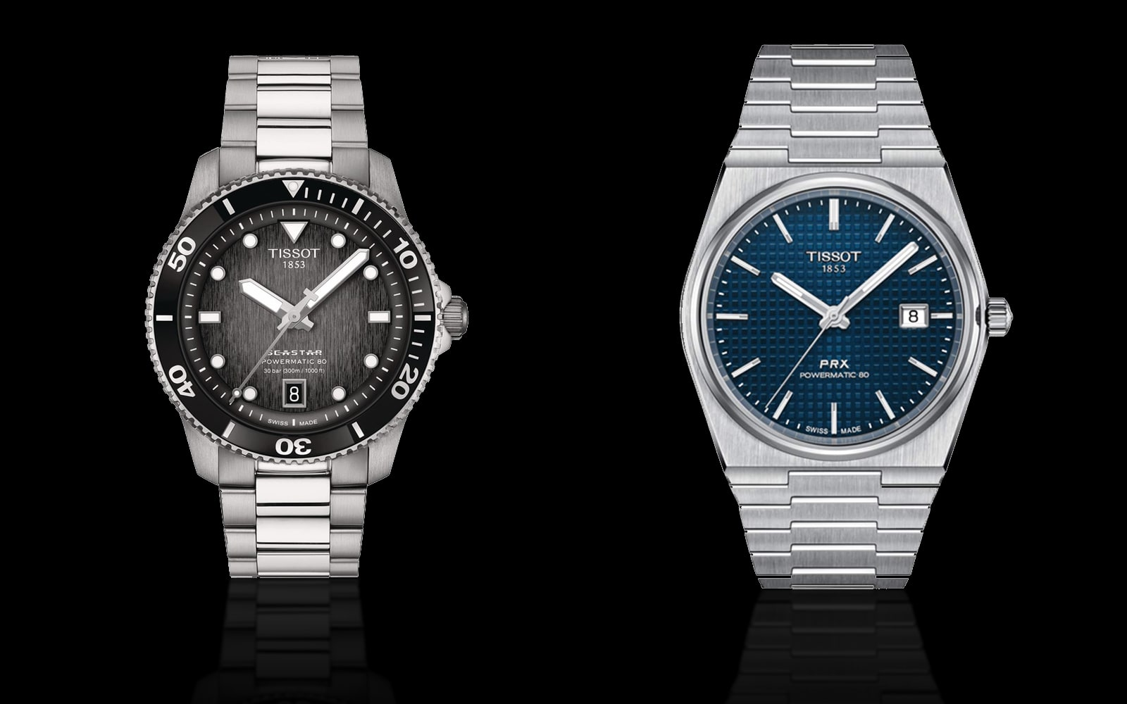 Tissot Seastar 1000 Powermatic 80 and Tissot PRX Powermatic 80